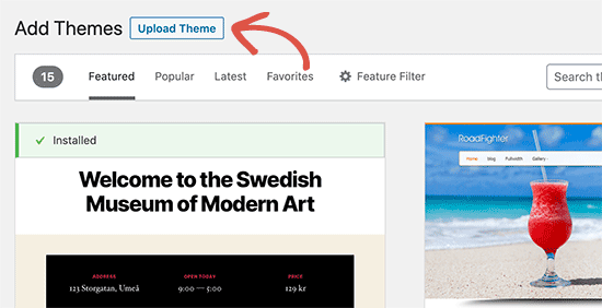 WordPress Theme Installation