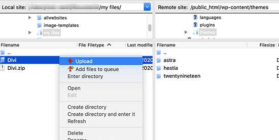 WordPress Theme Installation